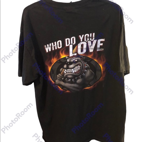 Vintage George Thorogood & The Destroyers double sided Tee T-Shirt cotton Large - Picture 1 of 8